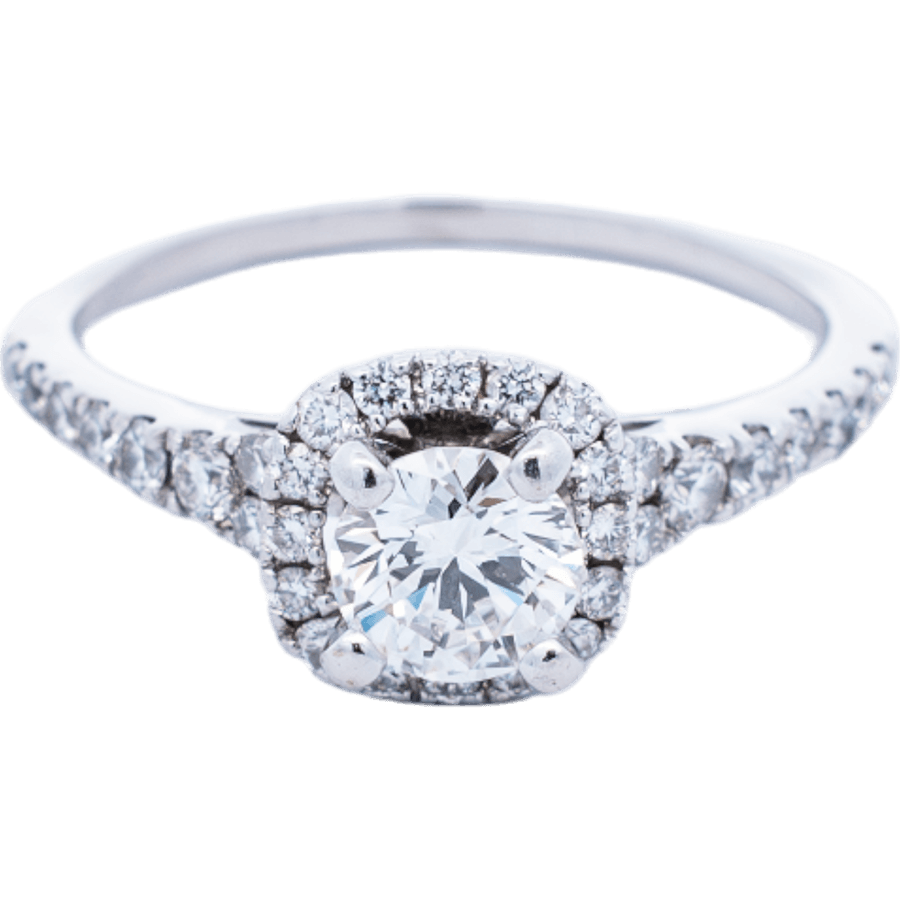  Ring 14k White Gold 1 Diamonds