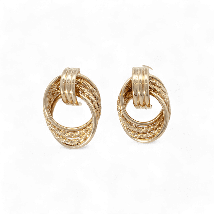  EARRINGS 14KYG 2DWT