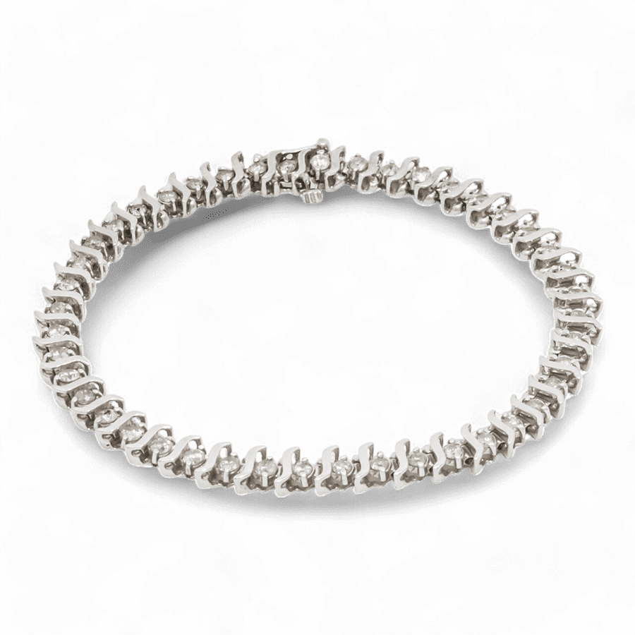  BRACELET 44DIAS 2.20CTW 10KWG 6.