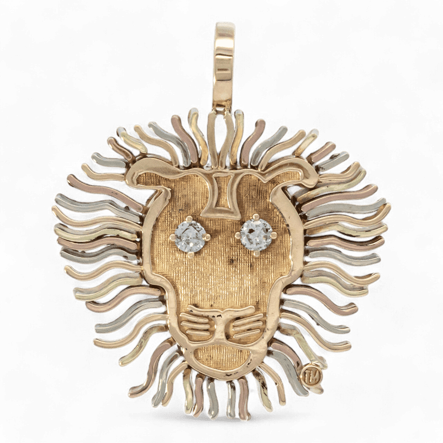  14k Yellow Gold Pendant with 0.20 Carats of Diamonds