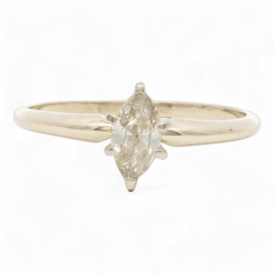  14k Yellow Gold Ring with 0.30 Carats of Diamonds