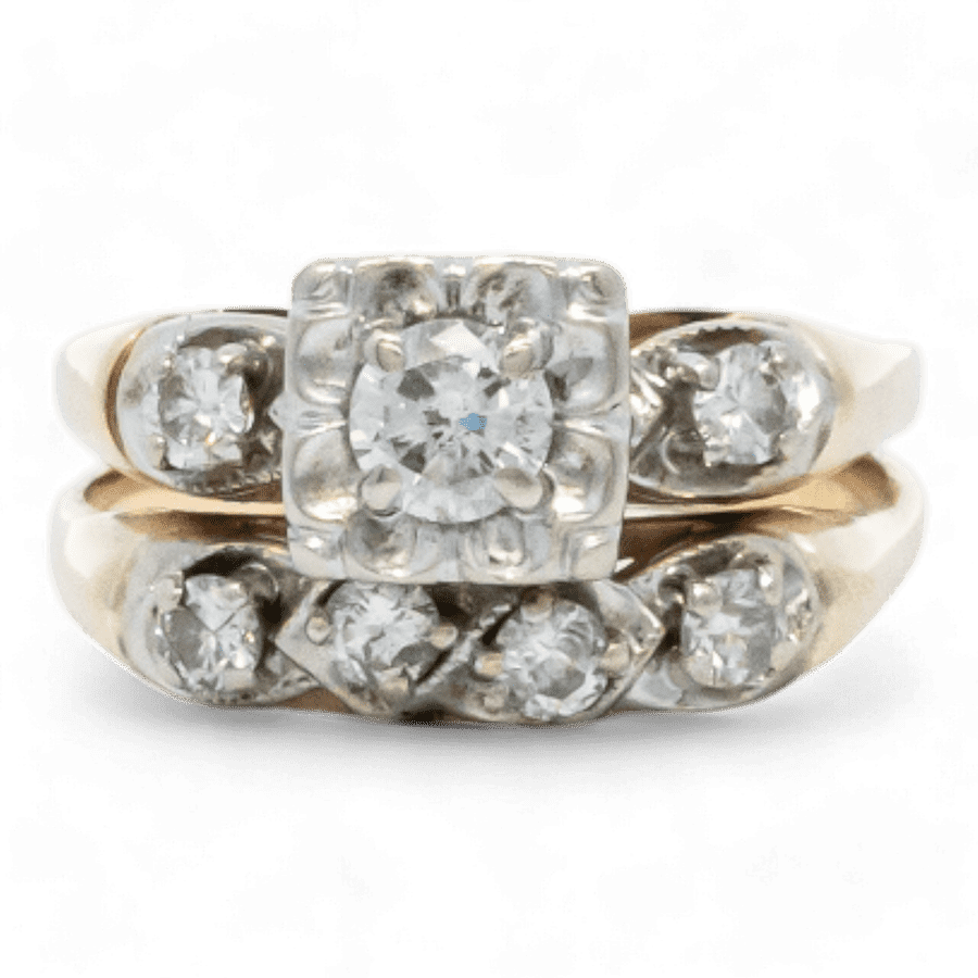  10k Yellow Gold Ring with 0.33 Carats of Diamonds