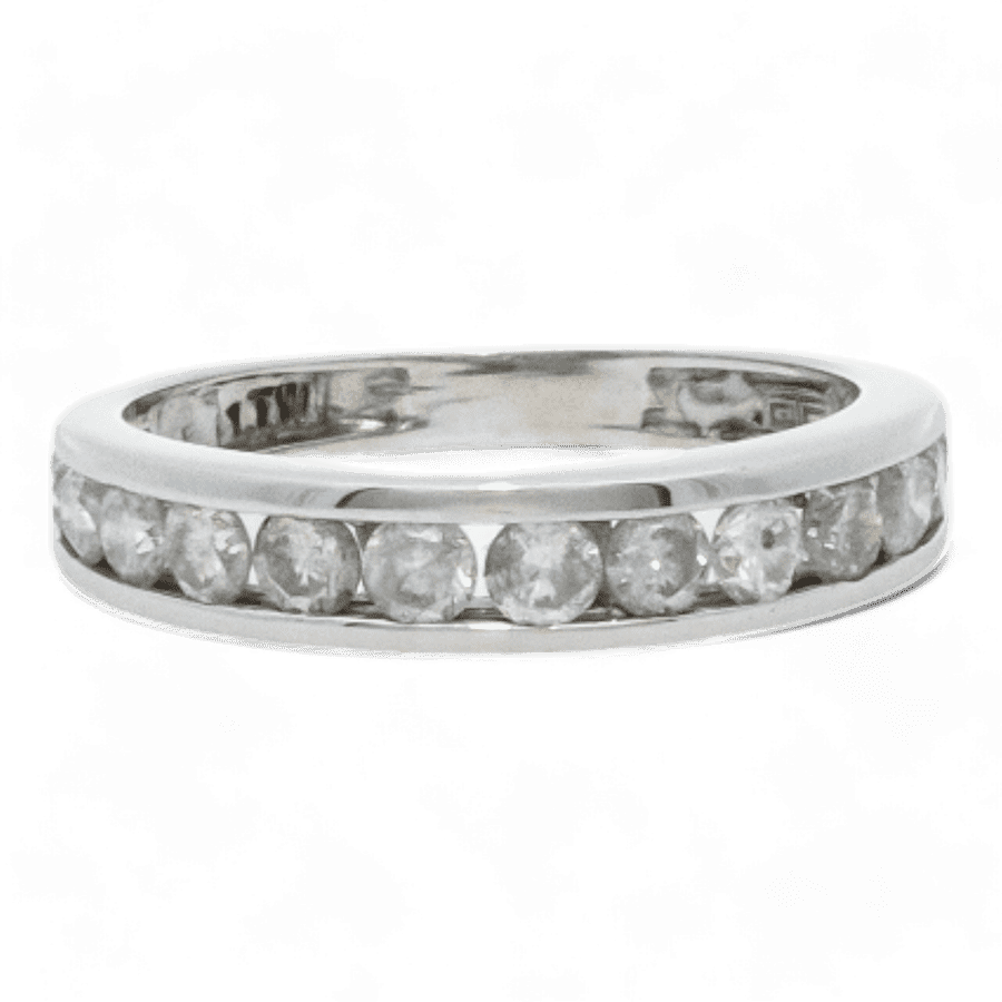  14k White Gold Ring with 0.98 Carats of Diamonds