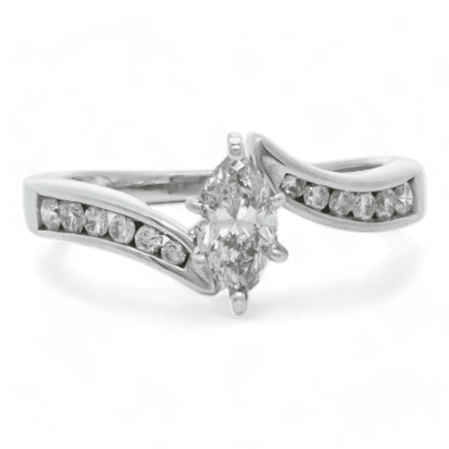  14k Yellow Gold Ring with 0.71 Carats of Diamonds