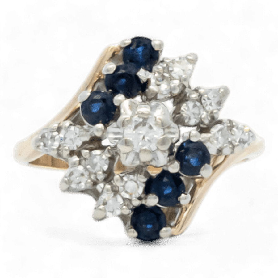 14k White Gold Ring with 0.39 Carats of Diamonds