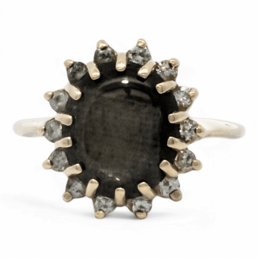  14k Rose Gold Ring with 0.14 Carats of Diamonds