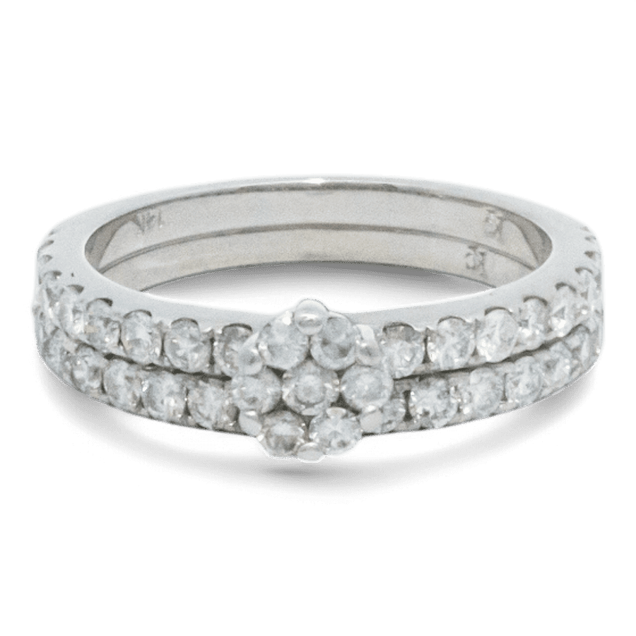 14k Yellow Gold Ring with 0.82 Carats of Diamonds