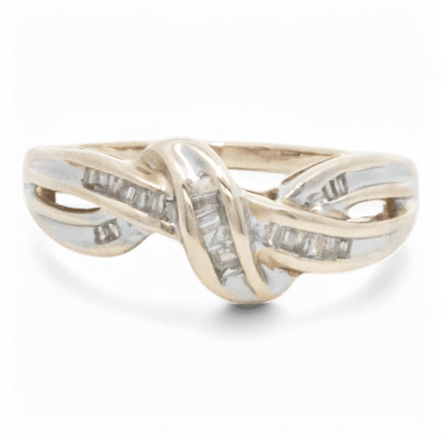  10k Yellow Gold Ring with 0.18 Carats of Diamonds