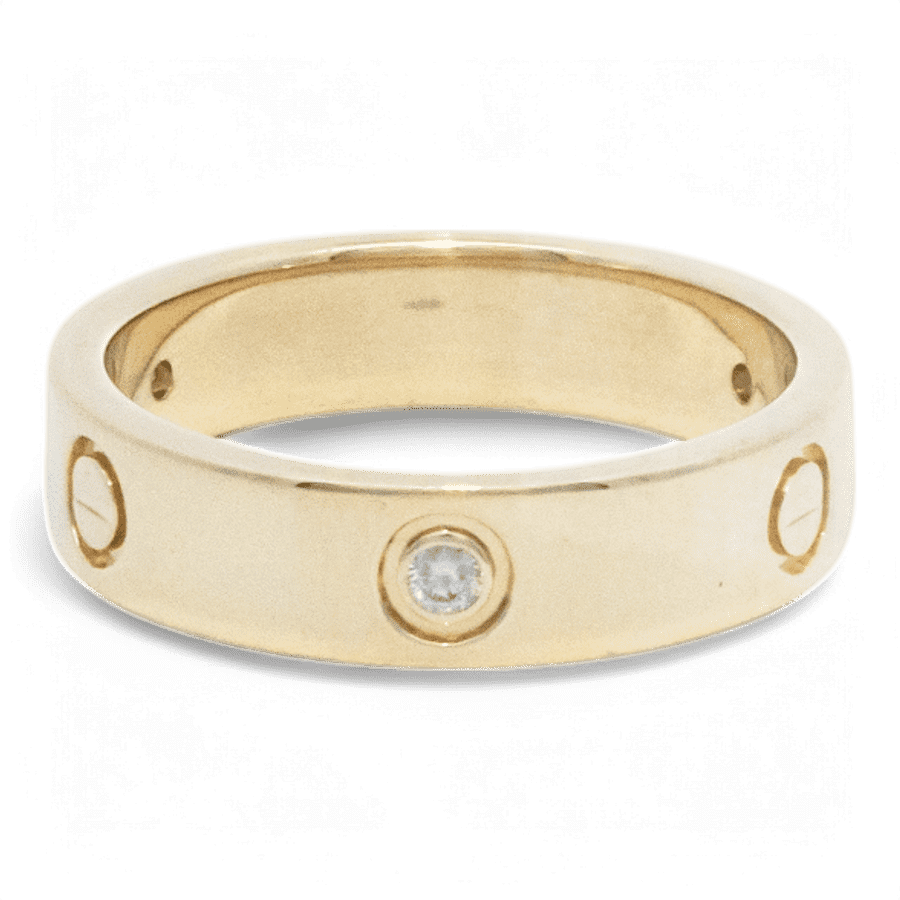  10k Yellow Gold Ring with 0.15 Carats of Diamonds