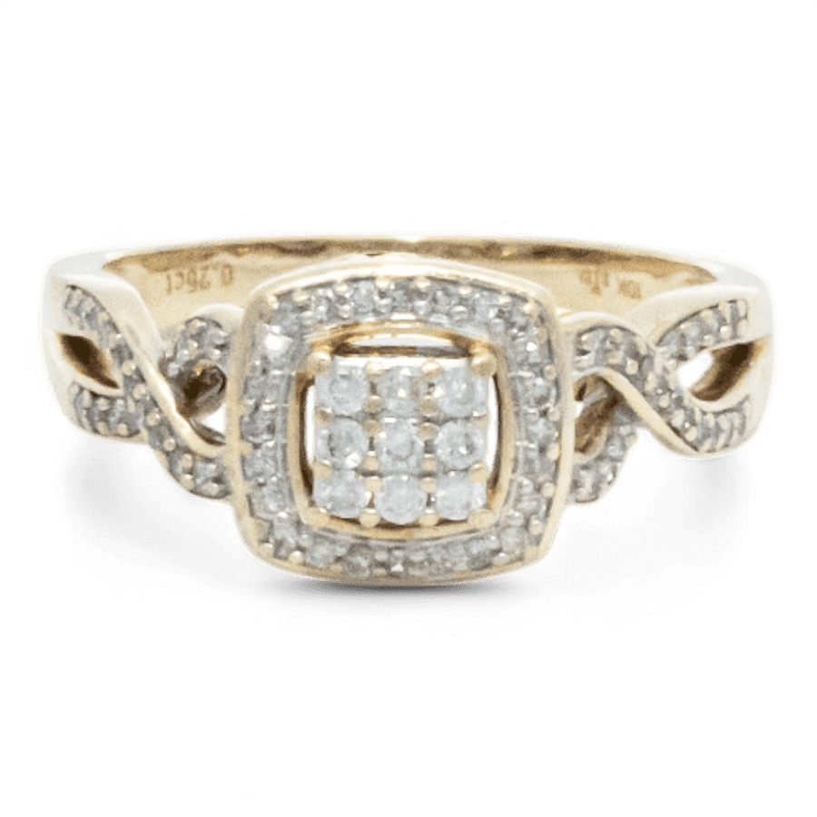  14k White Gold Ring with 0.68 Carats of Diamonds