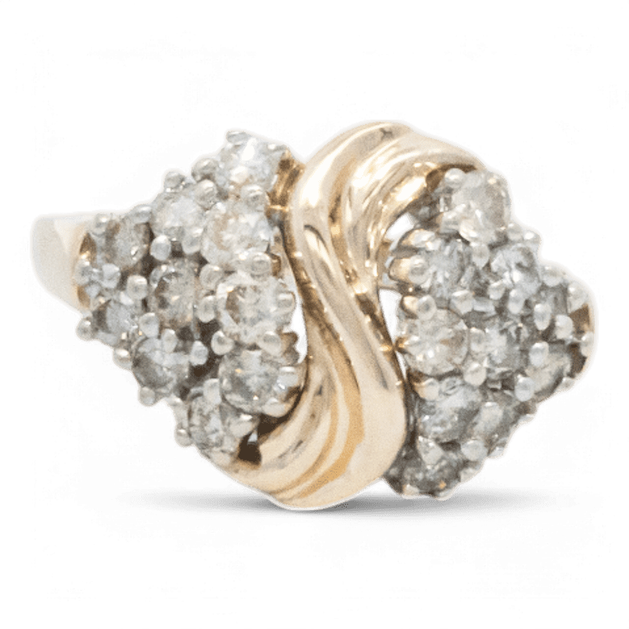  10k Yellow Gold Ring with 0.20 Carats of Diamonds