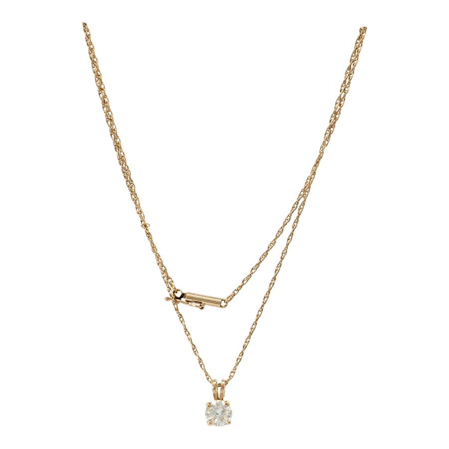  10k Yellow Gold Necklace with 1.00 Carats of Diamonds