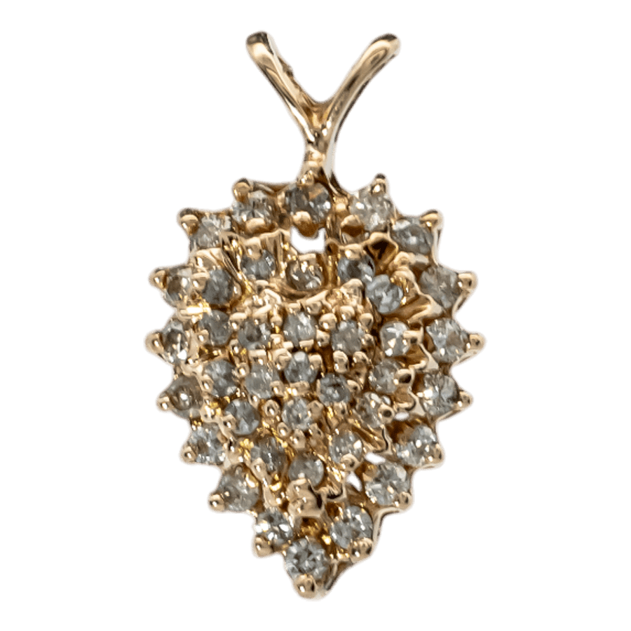  14k Yellow Gold Pendant with 0.20 Carats of Diamonds