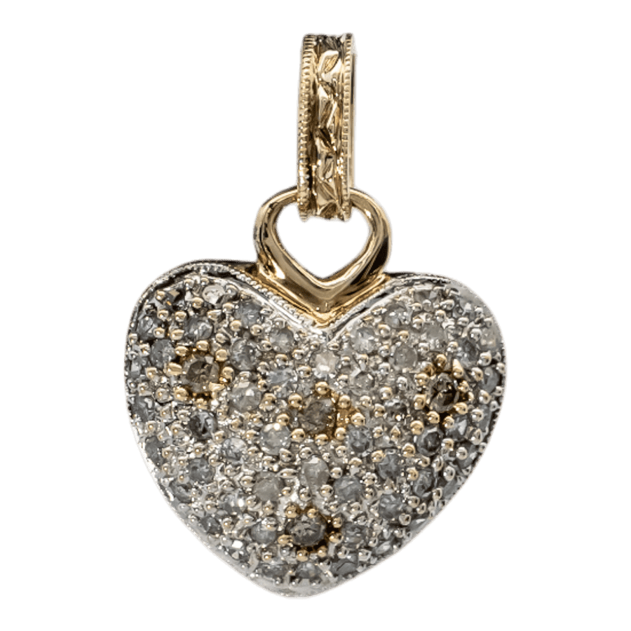  14k Yellow Gold Pendant with 0.02 Carats of Diamonds