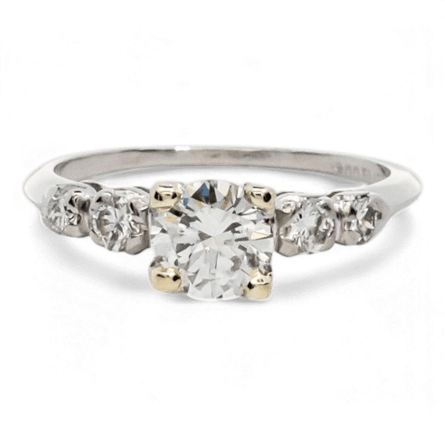  10k Yellow Gold Ring with 0.81 Carats of Diamonds