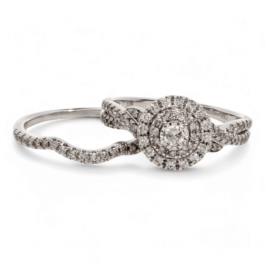  18k White Gold Ring with 0.85 Carats of Diamonds