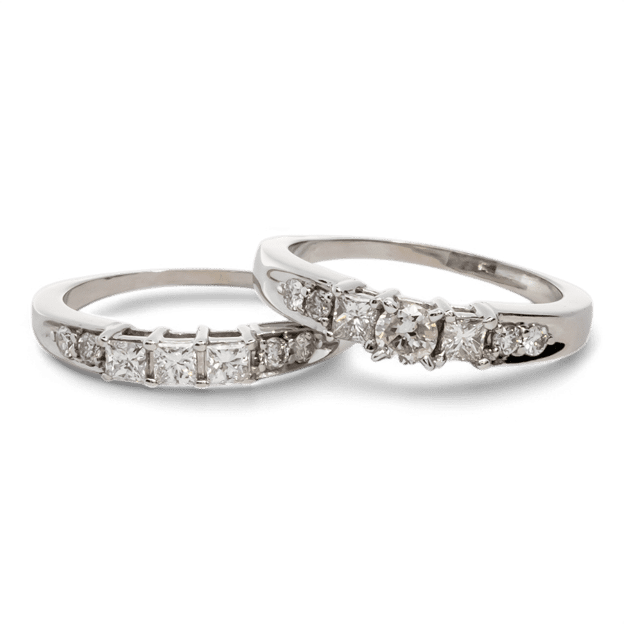  14k Yellow Gold Ring with 0.89 Carats of Diamonds