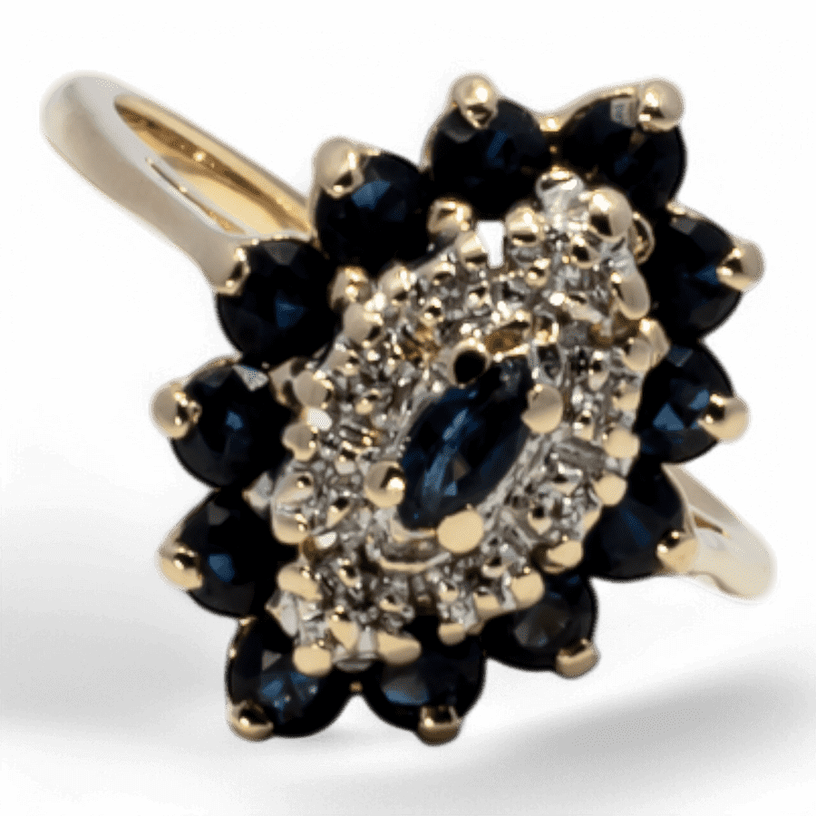  RING14K Yellow Gold 0.1CTW  