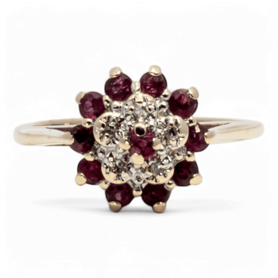  10k Yellow Gold Ring with 0.01 Total Carats of Diamonds 