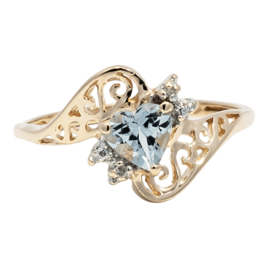  RING10K Yellow Gold 0.4CTW  