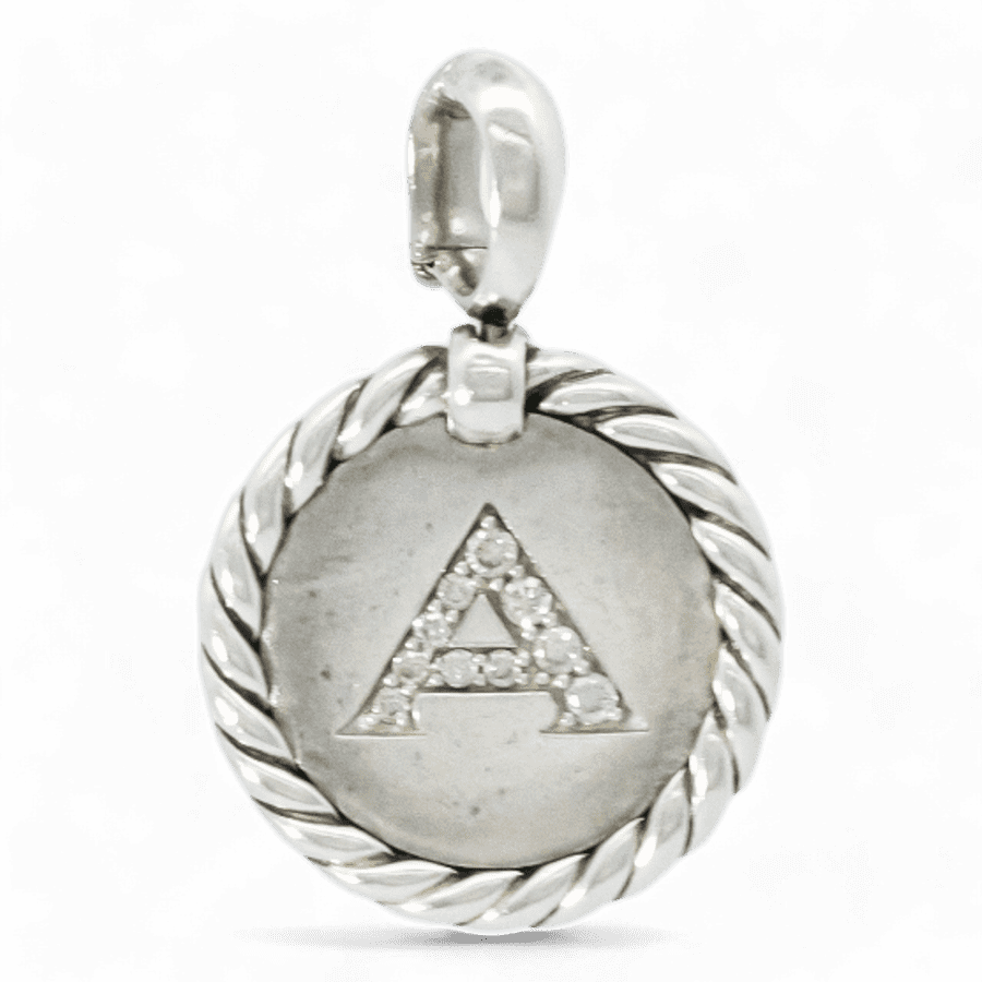  14k Yellow Gold Pendant with 0.14 Carats of Diamonds