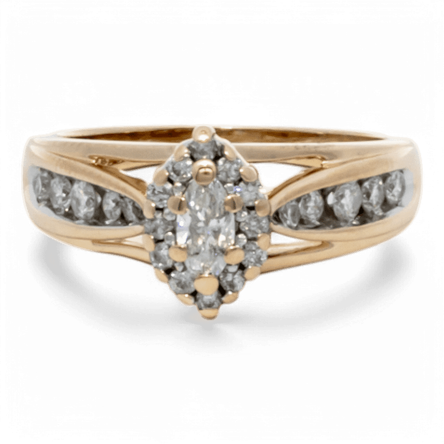  10k Yellow Gold Ring with 0.64 Carats of Diamonds