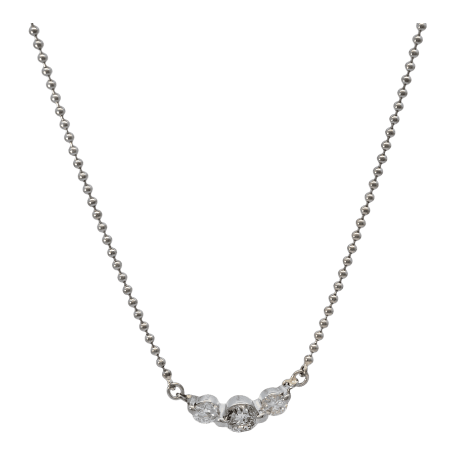  14k Yellow Gold Necklace with 0.55 Carats of Diamonds