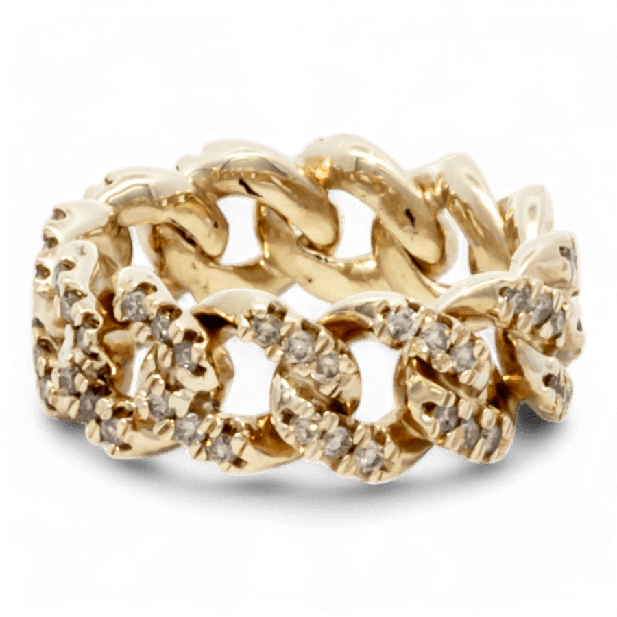  14k White Gold Ring with 0.18 Carats of Diamonds
