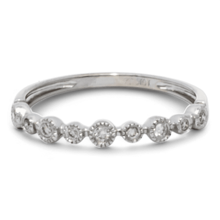  14k Yellow Gold Ring with 0.09 Carats of Diamonds