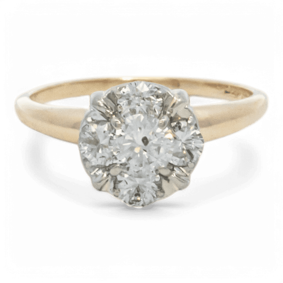  14k White Gold Ring with 0.73 Carats of Diamonds