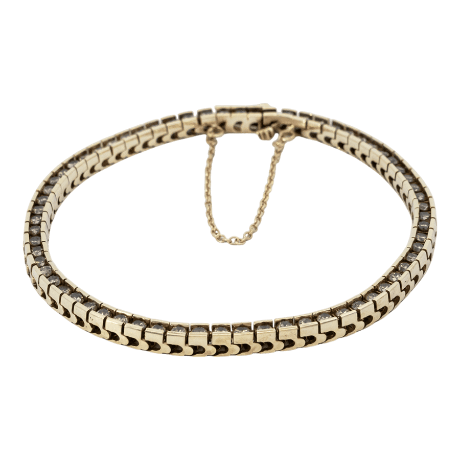  18k Yellow Gold Bracelet with 3.25 Carats of Diamonds