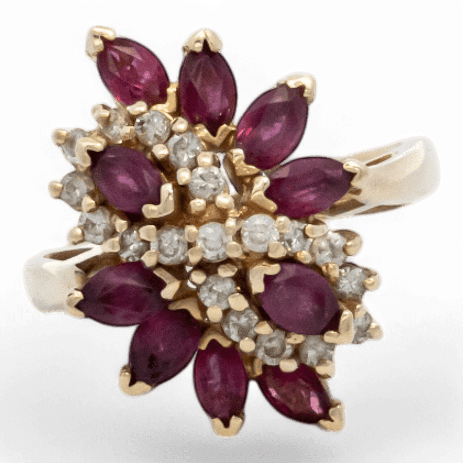  10k Yellow Gold Ring with 0.38 Carats of Diamonds