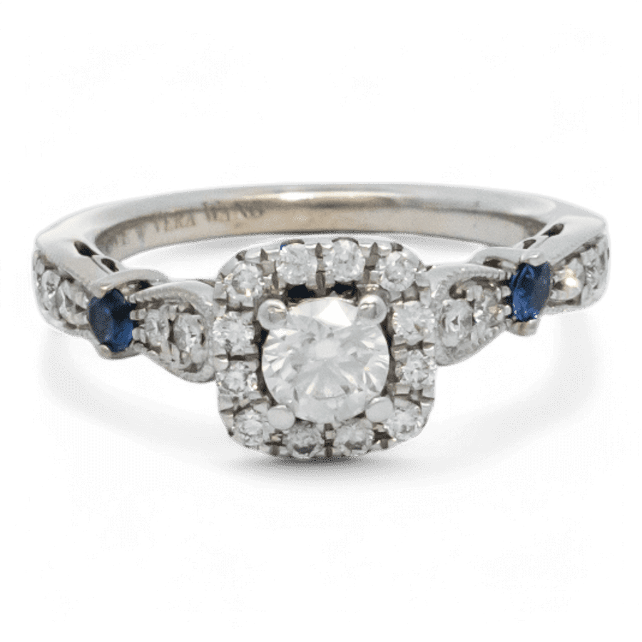  14k White Gold Ring with 0.70 Carats of Diamonds