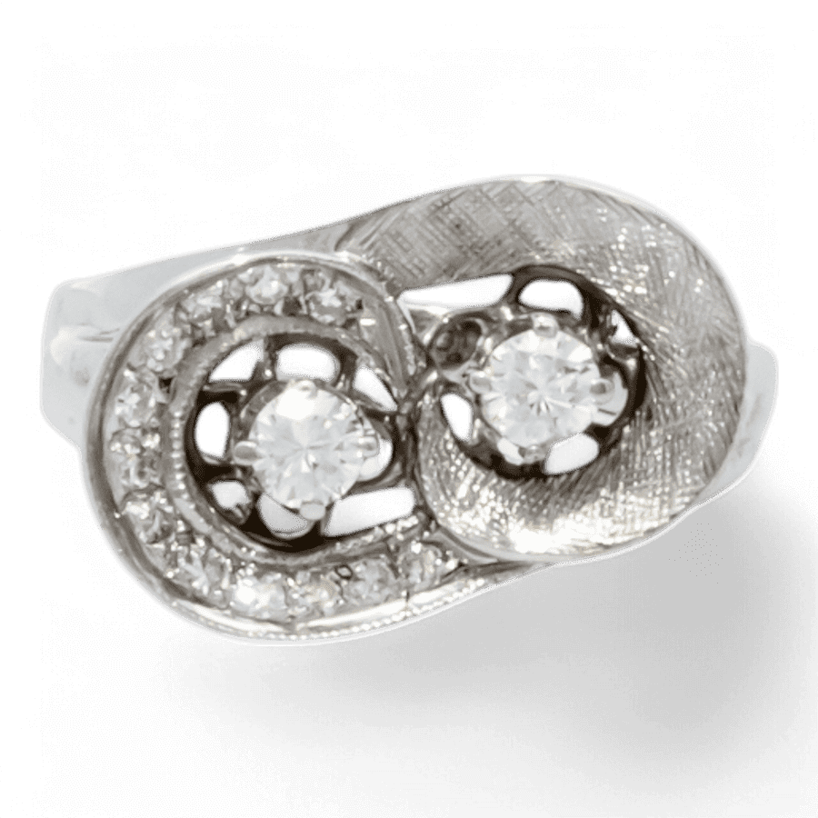 10k Yellow Gold Ring with 0.37 Carats of Diamonds