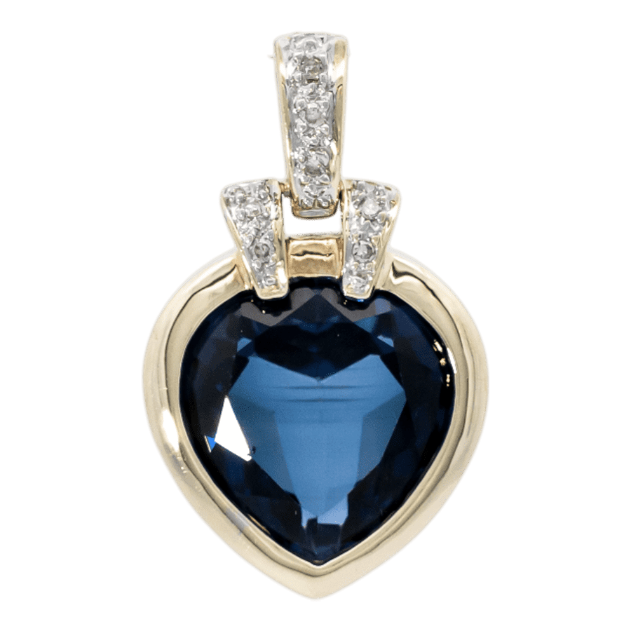  14k Yellow Gold Pendant with 0.04 Carats of Diamonds