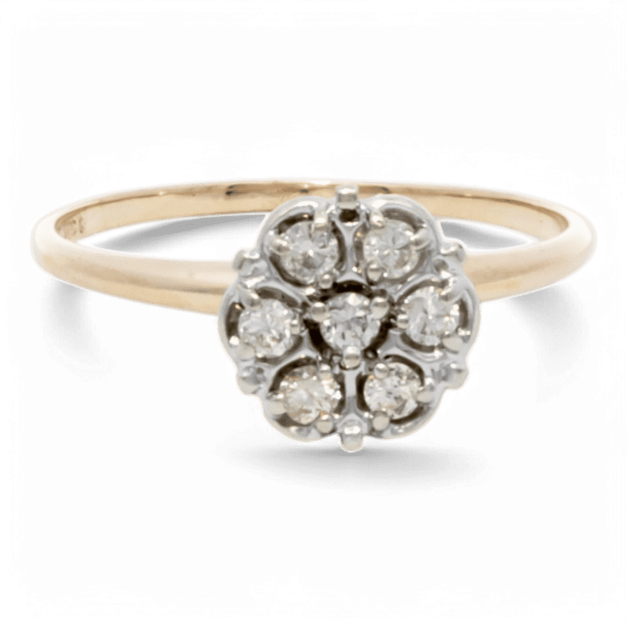  14k White Gold Ring with 0.21 Carats of Diamonds