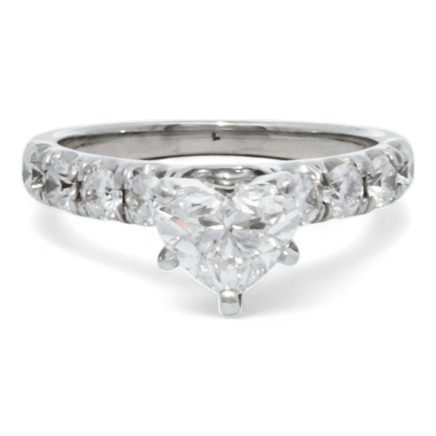  10k White Gold Ring with 1.97 Carats of Diamonds