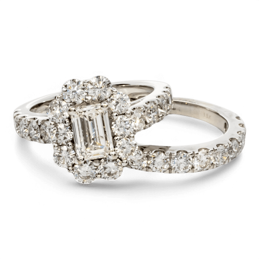  14k Yellow Gold Ring with 3.91 Carats of Diamonds